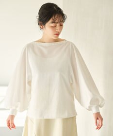 #Newans 【撥水】ボートネックリラクシーシャツ