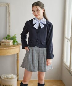 組曲 KIDS 【150-170㎝】 レースリボンタイブラウス