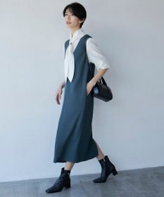 ICB L 【接触冷感・UVケア・洗える】 レーヨンコンパクトローン ボウタイシャツ