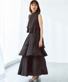 組曲 S 【入江未悠さんコラボ】ギャザーライトデシンティアード ブラウス