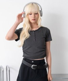 WEGO ヘンリーネックレイヤードT