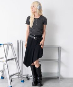WEGO ヘンリーネックレイヤードT