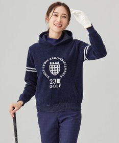 23区GOLF 【WOMEN】【ストレッチ性】フロントロゴ フーディー 日常使いにぴったりな軽やかな1着
