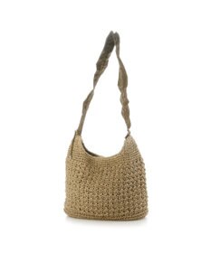 UNBILLION カシュカシュ cachecache / ドロストフリルハンドル地柄編みトート カゴバッグ