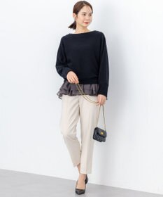 組曲 L ハンサムツイルテーパード パンツ