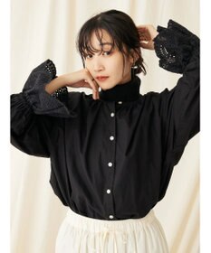 CRAFT STANDARD BOUTIQUE スカラレース袖ブラウス