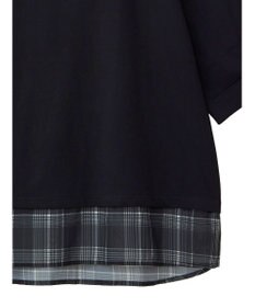 Green Parks ５分袖裾シアードッキングチュニック