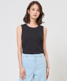 J.PRESS LADIES S 針抜きフライス ノースリーブ カットソー
