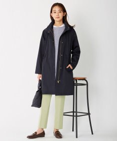 J.PRESS LADIES 【洗える】40/2NEWESTバックピーチ テーパード パンツ