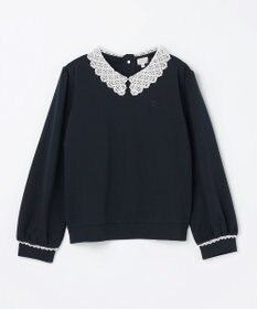 組曲 KIDS 【150-160㎝】レースカラー トレーナー