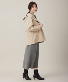 ANY SIS 【撥水・UVカット・洗える】フーデットハーフ コート