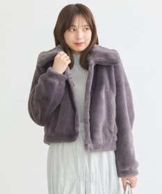 earth music&ecology ファーショートコート