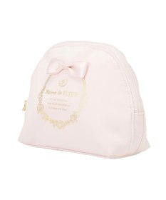 Maison de FLEUR サテンリボンラウンドポーチ