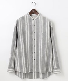 JOSEPH ABBOUD MOUNTAIN 【SPACE／UNISEX】JCヘリンボンワイドストライプ シャツ