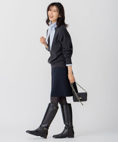 23区 L 【洗える】コットンウール クルーネック プルオーバー