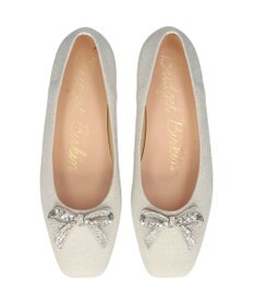 Bridget Birkin 【Bridget Birkin】ビジューリボンラメパンプス