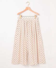 組曲 L 【WEB限定】ドットプリントデシン フリルパンツ