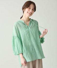 ANY L バルーンスリーブスキッパーブラウス