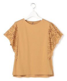 23区 【先行予約】カットワークエンブロイダリー デザインスリーブ トップス