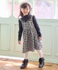 ANY KIDS チェック柄 ドッキング ワンピース