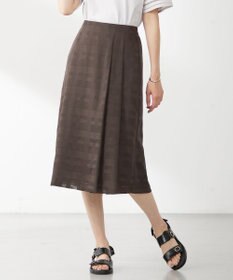 J.PRESS LADIES 【洗える】スラブカラミチェック スカート