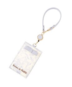 Maison de FLEUR リール付きフラワーガーデン柄パスケース