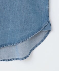 ANY L 【洗濯機可】パールボタンデニムシャツ