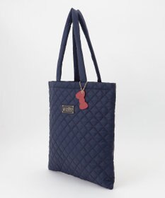 LA BAGAGERIE 【LA BAGAGERIE×HELLO KITTY】リボンチャーム付き　キルティングトート