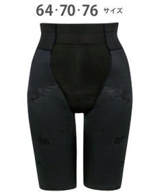 Wing ガードル ウエストのハミ肉すっきり おなか押さえ ヒップアップ 少し高めのウエスト丈 【ハミデンヌ】 吸汗速乾性(身生地部) ロング丈 KQ2885 ウイング／ワコール