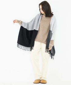 JOSEPH ABBOUD MOUNTAIN 【SPACE／UNISEX】マルチボーダー ストール