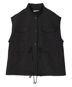 Green Parks ・ＥＬＥＮＣＡＲＥ　ＤＵＥスタンドカラーミリタリーベスト