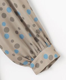 自由区 L マルチポルカドットプリント ワンピース