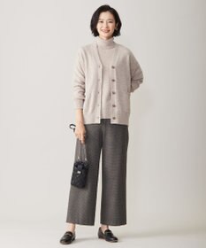 J.PRESS LADIES 【洗える】CASHMERE BLEND Vネック カーディガン