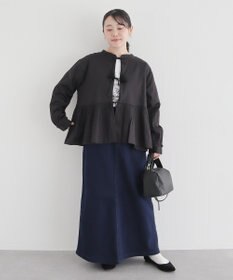 CRAFT STANDARD BOUTIQUE フリンジ紐付ペプラムブラウス