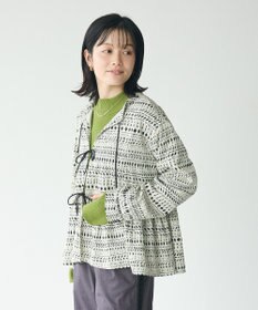 CRAFT STANDARD BOUTIQUE フリンジ紐付ペプラムブラウス