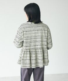 CRAFT STANDARD BOUTIQUE フリンジ紐付ペプラムブラウス