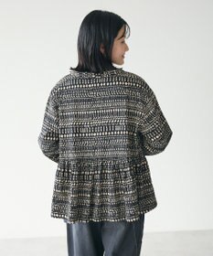 CRAFT STANDARD BOUTIQUE フリンジ紐付ペプラムブラウス