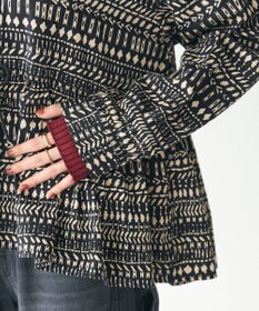 CRAFT STANDARD BOUTIQUE フリンジ紐付ペプラムブラウス