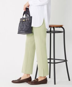 J.PRESS LADIES 【洗える】40/2NEWESTバックピーチ テーパード パンツ