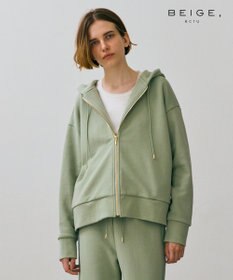 BEIGE， 【BEIGE,ecru/WEB限定・洗える】LOOP BACK / オーバサイズコットンパーカー