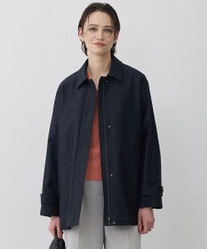 ICB L 【配色襟取り外し可能】ライトモールスキン キルトライナー付きバーンジャケット