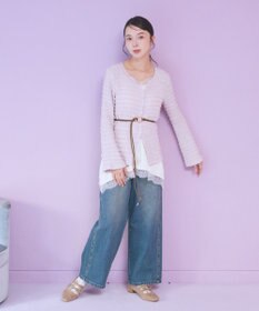 earth music&ecology 【予約】シャーリングカットカーディガン