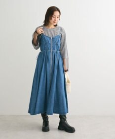 Green Parks ・ＳＵＧＡＲ　ＳＰＯＯＮ　デニムコルセットキャミワンピ