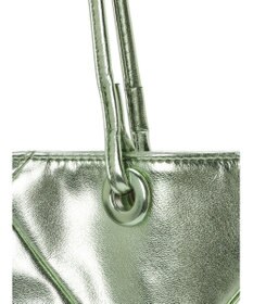 Green Parks ａｎｄｍｉｋｋａ　パッチワークメタリックＡ４トート