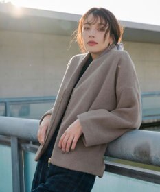 Tiaclasse モッサ風ダブルフェイスコート