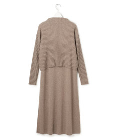 23区 L 【洗える】レイヤードニットツイン ワンピース