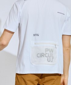 PW CIRCULUS 【吸水速乾 / UV遮蔽率99% UVカット / ストレッチ】【MEN】バックメッシュポケットモックT ゴルフ