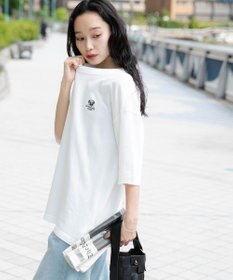 WEGO 【ユニセックス着用ITEM/綿100%/SMLサイズ展開】リラックスフィットワンポイントT（S）