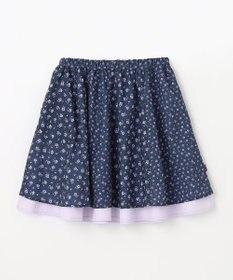 組曲 KIDS 【150-160㎝】フラワーパッチワークスカート