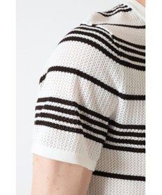 DAKS ポインテールストライプニットTシャツ